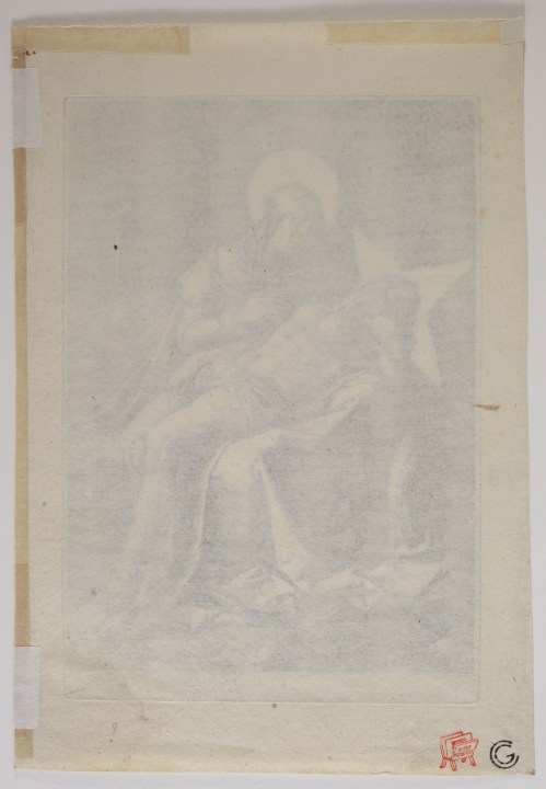Hendrick GOLTZIUS : Pietà - 1596 Verso
